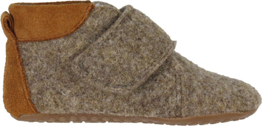 Tøfler - Ull - Brown Melert - - 19 - Tøfler