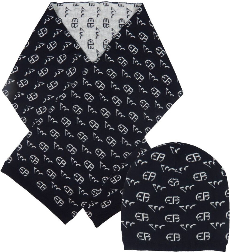 Bilde av Gaveeske - Lue/Skjerf - Ull - Blue Navy - - 65 cm - Lue