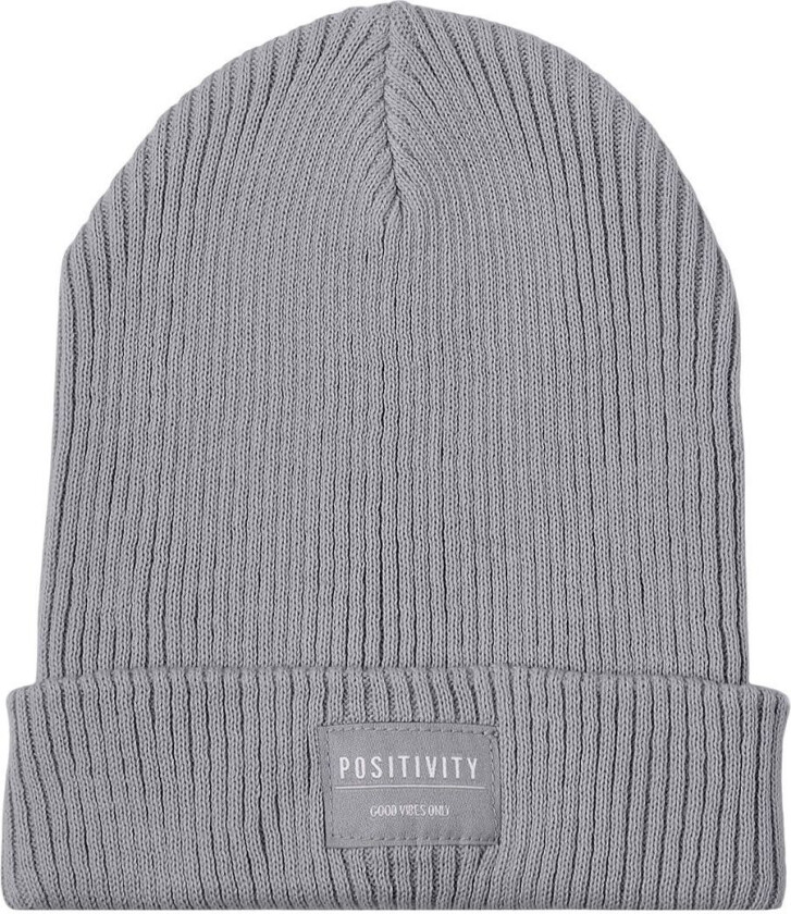 Lue - Strikk - NmnManoa - Grey Melange - - 48-49 cm - Lue