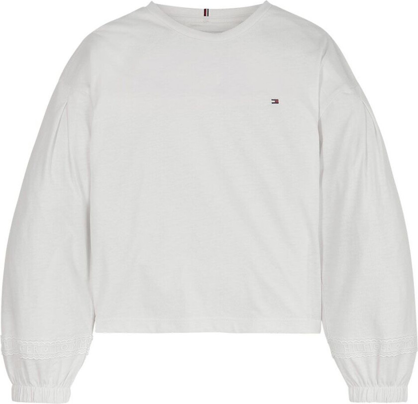 Genser - Tommy Lace Tapestrikk - eldgammel White - - 10 år (140) - Genser