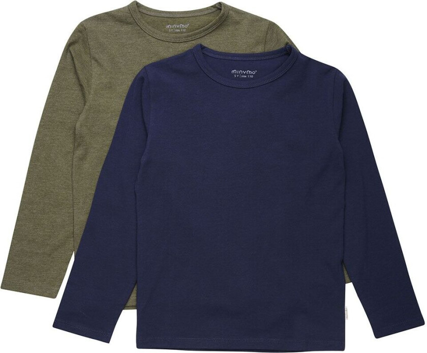 Genser - 2-pack - Dark Olive - - 11 år (146) - Genser