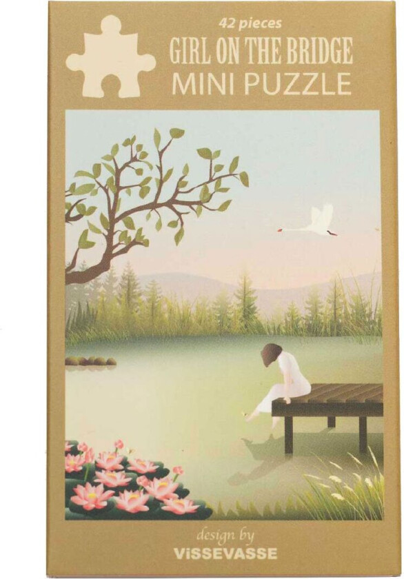 Puslespill - Mini - 10x13 cm - Girl On The Bridge - - OneSize - Puslespill