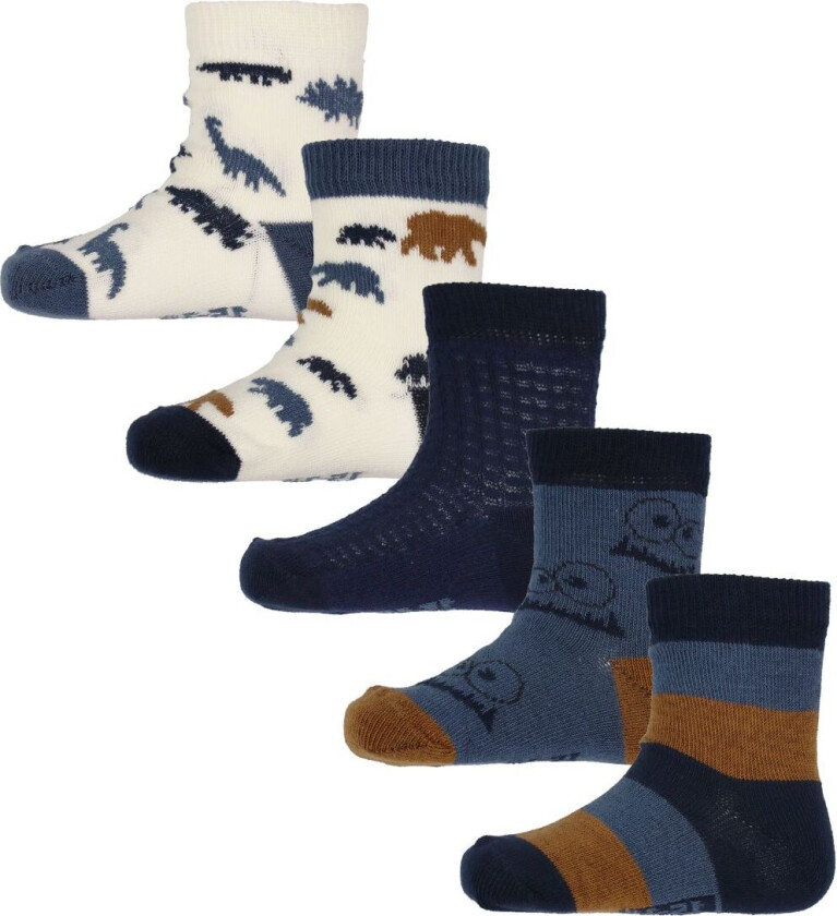 Sokker - 5-pack - Total Eclipse m. Mønster - - 19/22 - Sokker