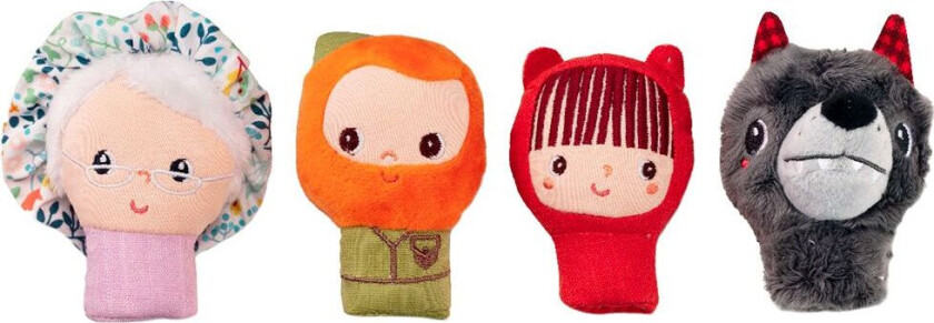 Fingerdukke - 8,5 cm - Rødhette - - OneSize - Dukke