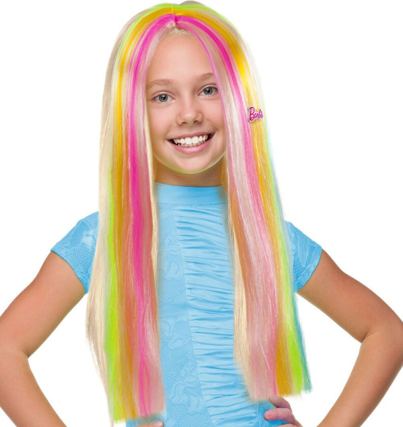 Barbie Parykk - Parruca Barbie Arcobaleno - - OneSize - Kostymer