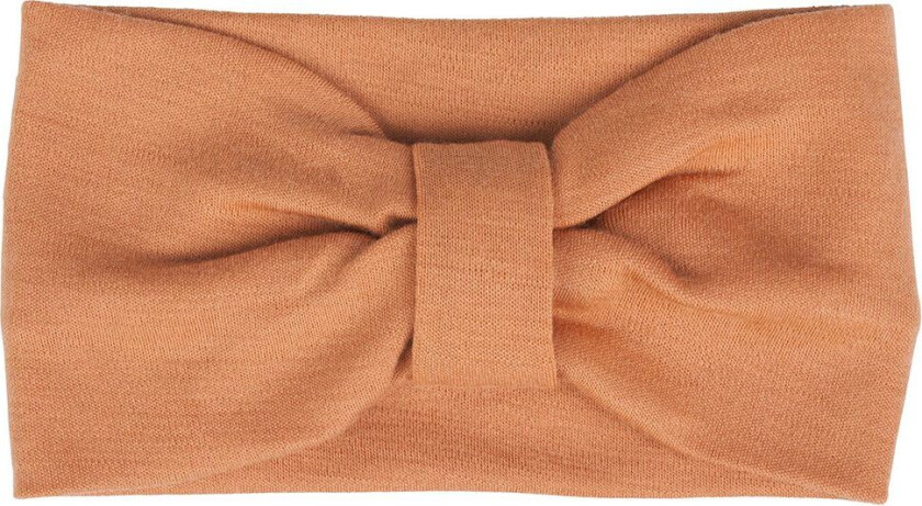 Pannebånd - Ull - 2-lags - Sandstein Peach m. Sløyfe - - 54 cm - Lue