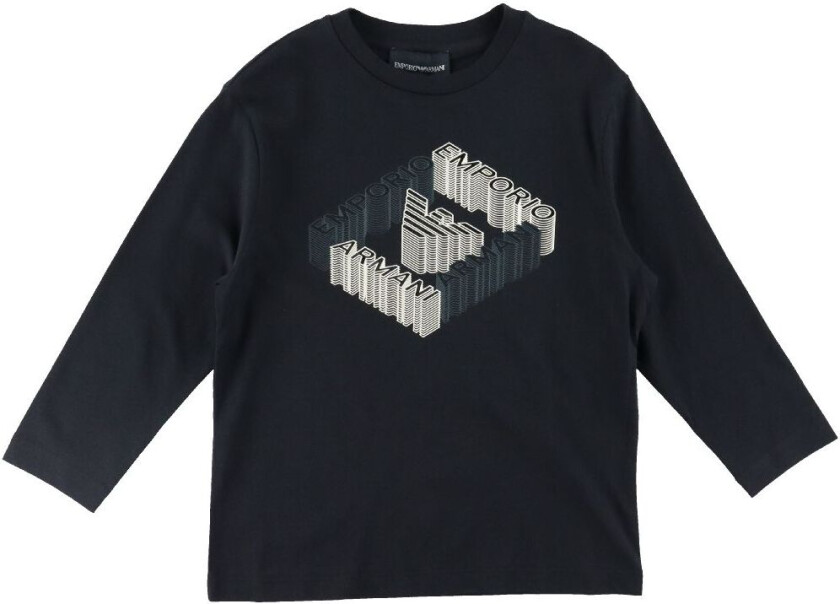 Genser - Blue Navy m. Trykk - - 10 år (140) - Genser