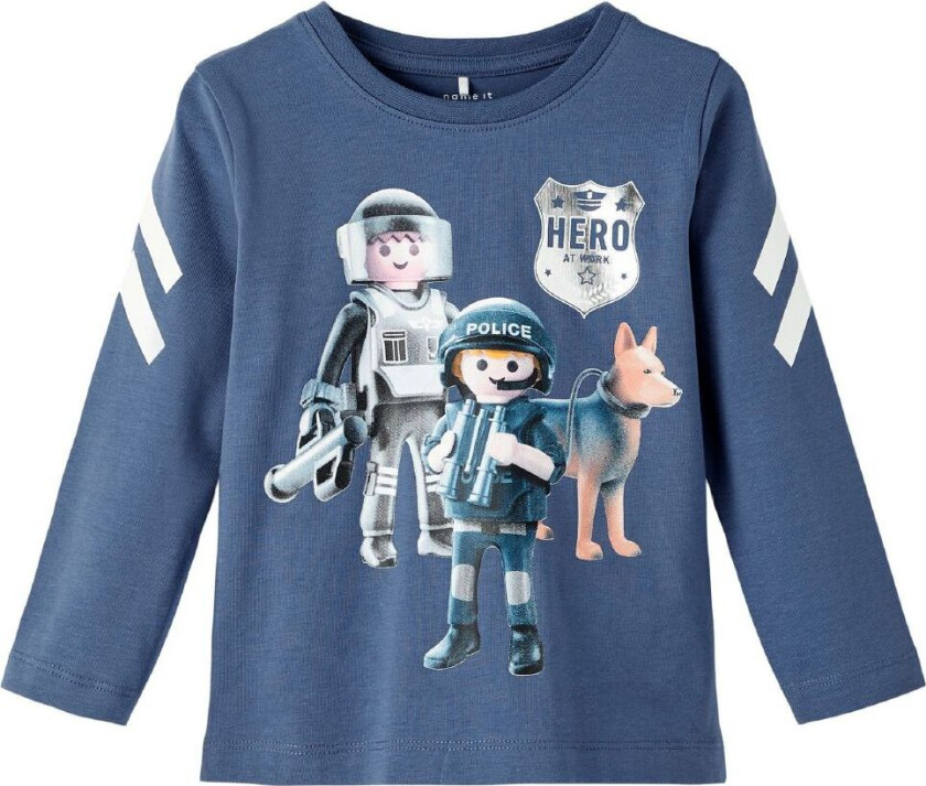 Genser - NmmDohn Playmobil - Bijou Blue - - 2 år (92) - Genser