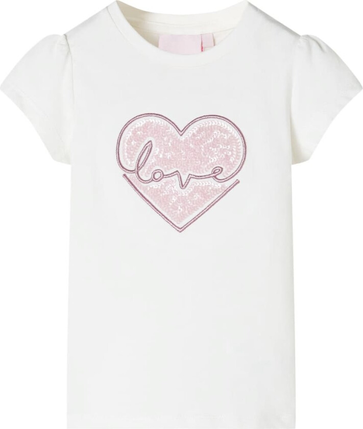 T-skjorte for barn ecru 140