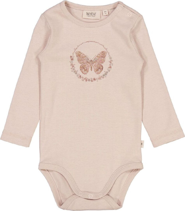 Body L/æ - Sløyfe - Pale Lilac - - 68 - Langermet Body