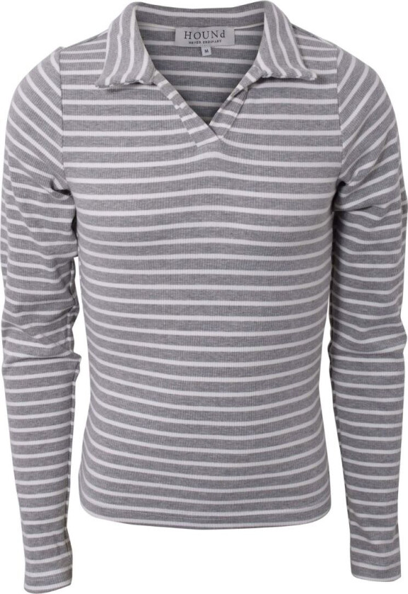Genser - Rib Striped - Grå/Hvit - - 10 år (140) - Genser