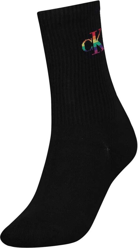 Sokker - Rib - Stolthet - Svart m. Logo - - 32/35 - Sokker