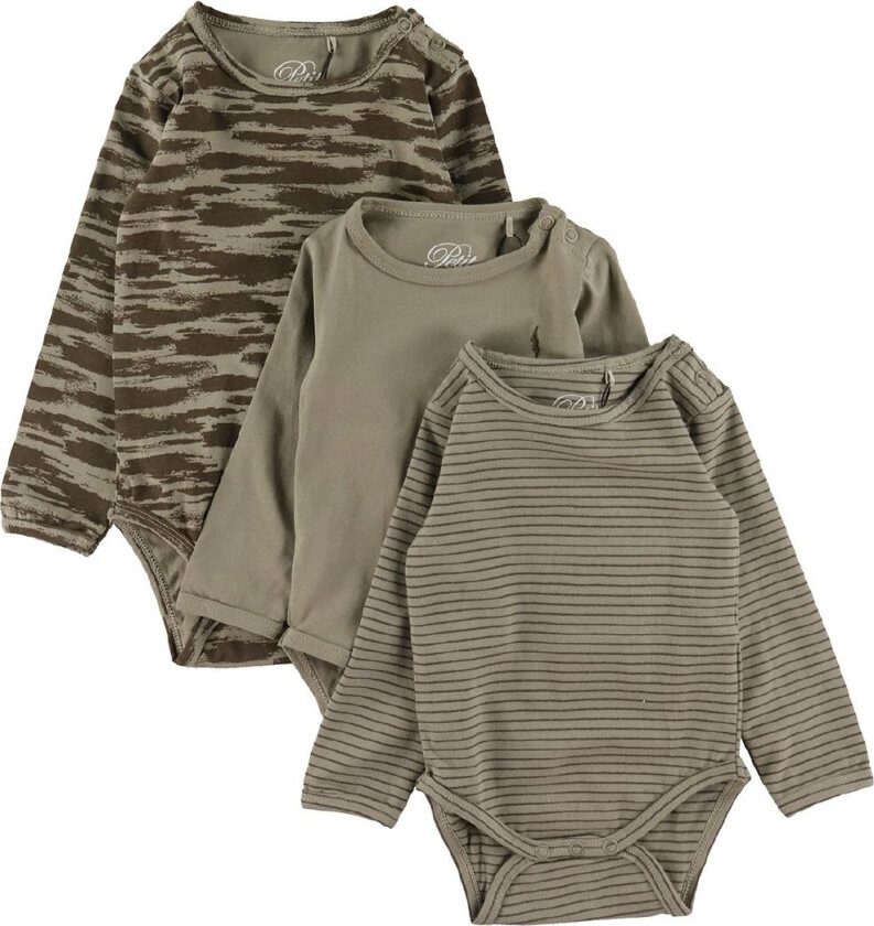 Body L/æ - 3-pack - Dusty Green - - 62 - Langermet Body