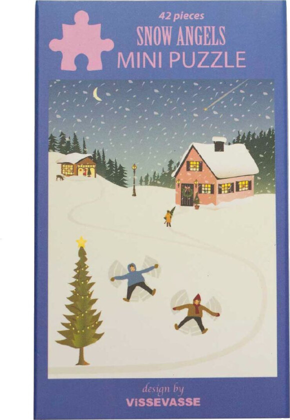 Puslespill - Mini - 10x13 cm - Snow Angels - - OneSize - Puslespill