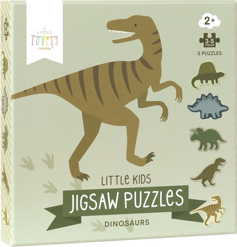 Puslespill - 5-I-1 - Dinosaur - - OneSize - Puslespill