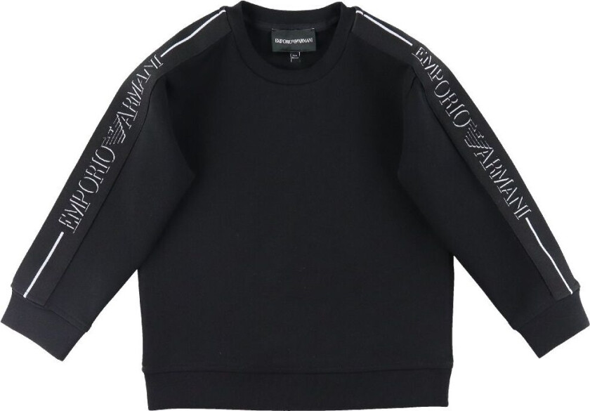 Genser - Svart m. Logostripe - - 6 år (116) - Genser