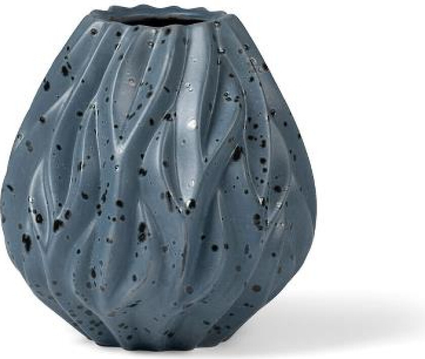 Flamme Vase 19 cm blå