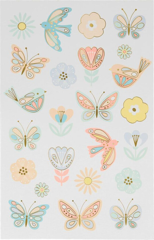 Tatoveringer - Birds & Sløyfe Tatoveringsark - - OneSize - Tatoveringer