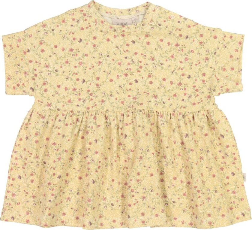 Kjole - Jersey - Emilie - Musling Flower Viner - - 68 - Kjole
