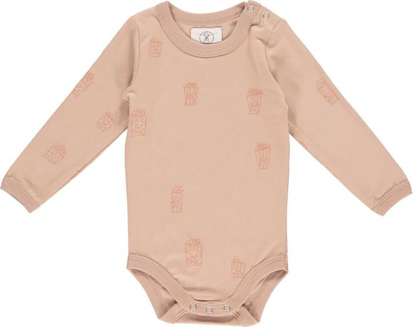 Body L/æ - Søn - Pulverrosa - - 68 - Langermet Body