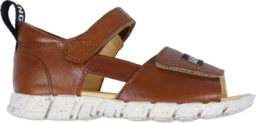 Sandal - Cognac m. Logotape - - 34 - Sandals