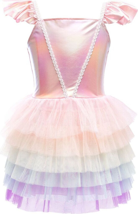 Kostymer - Prinsessekjole - Rosa/Multi - - 5-6 år (110-116) - Kostymer