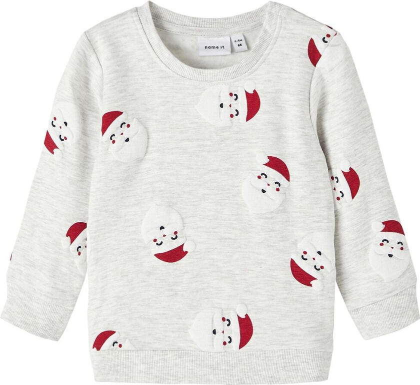 Collegegenser - NbnRachristmas - Light Grey Melange - - 56 - Collegegenser