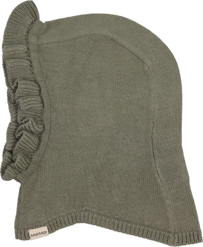 Balaclava - Strikket - Anilla - 1-lag - Ull - Light Mos - - 62 - Balaclava - enkel