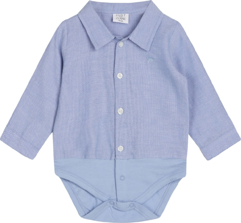 Body L/æ - Birger - Blå - - 62 - Langermet Body