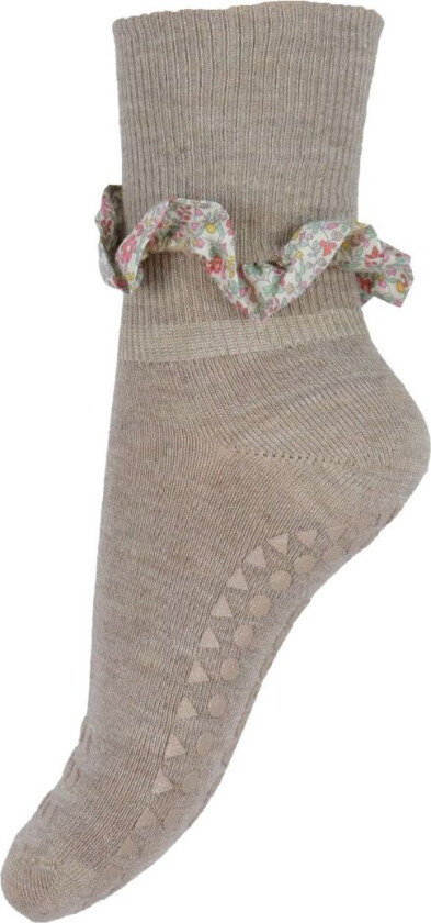 Sokker med Antiskli - Bambus/Liberty - Sand - - 20/22 - Sokker