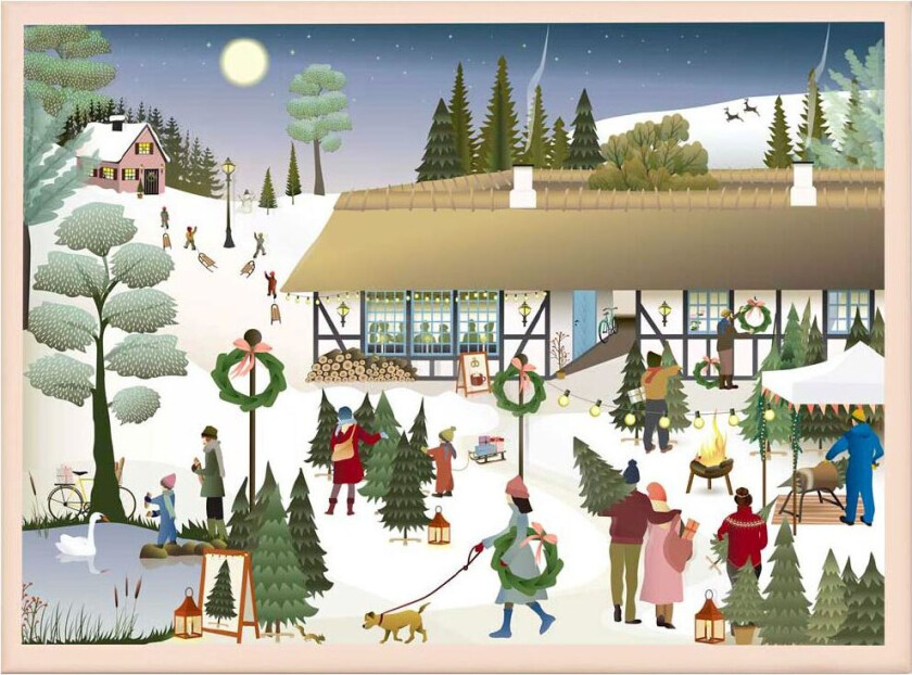 Puslespill - 1000 Brikker - Juletre Farm - - OneSize - Puslespill