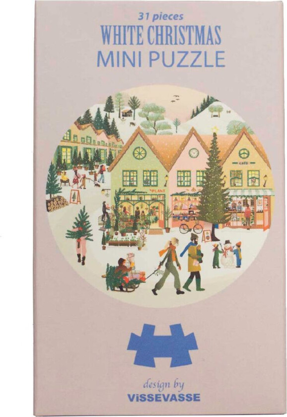 Puslespill - Mini - 11x11 cm - White Jul - - OneSize - Puslespill