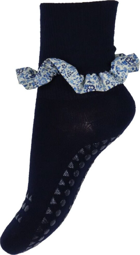 Sokker med Antiskli - Bambus/Liberty - Dark Blue - - 20/22 - Sokker