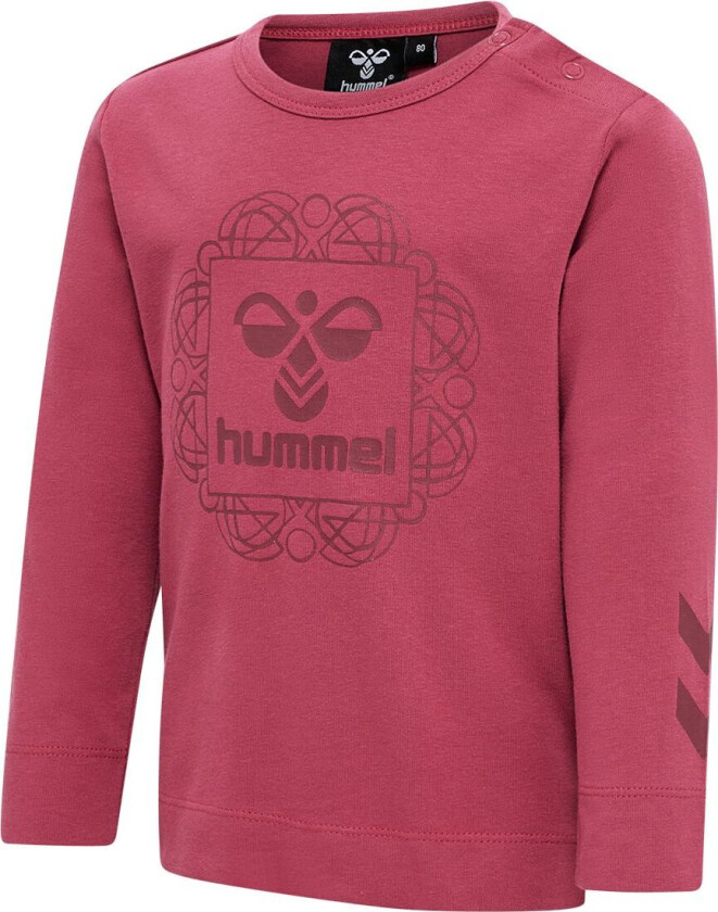 Genser - hmlHelga T-skjorte L/S - Jordrød - - 1 år (80) - Genser