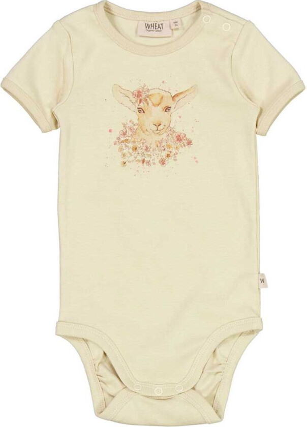 Body k/æ - Flower Lam - Musling - - 68 - Kortermet body