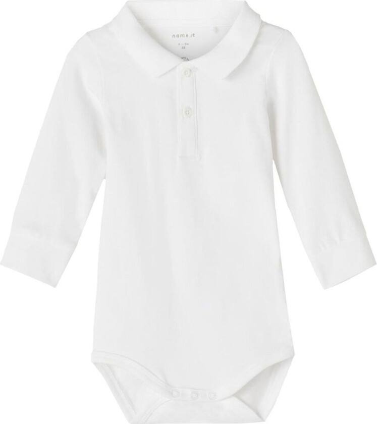 Polo body L/æ - NbmHolger - Bright White - - 56 - Langermet Body