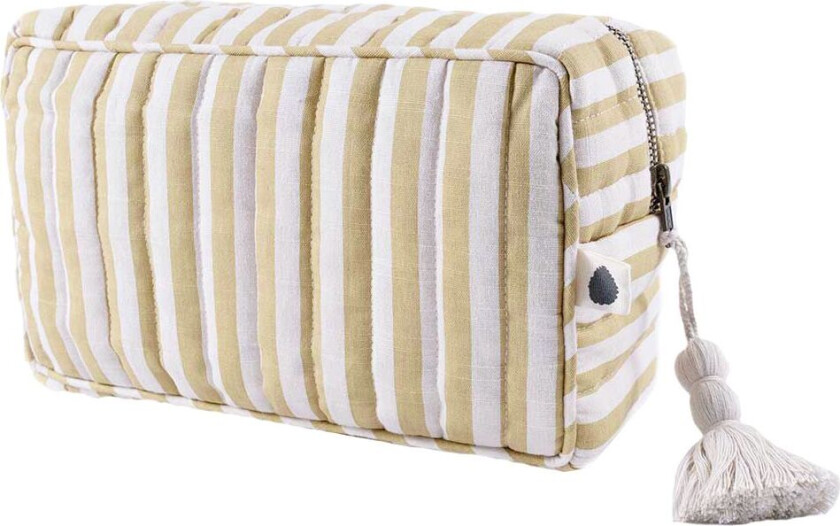 Toalettveske - 24 cm - Lulu - Mustard Stripe - - OneSize - Toalettveske