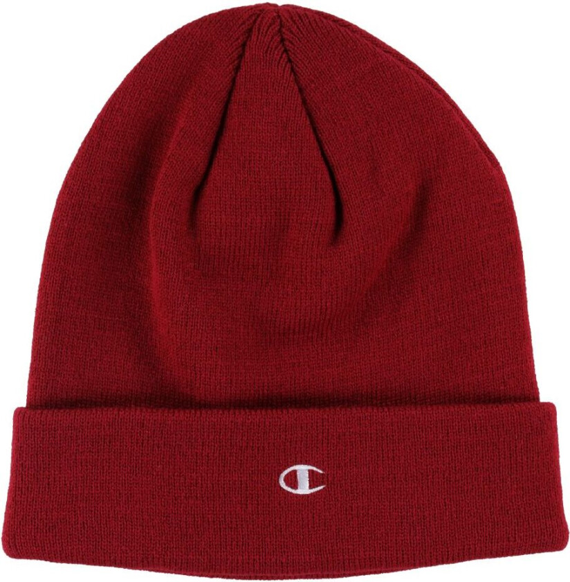 Lue - Strikk - Tenåring - Rød m. Logo - - OneSize - Lue