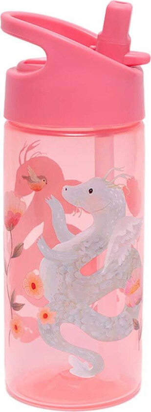 Drikkeflaske - Fairytale Drage - 380 ml - Peony Ros - - OneSize - Drikkeflaske
