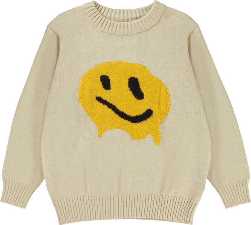 Genser - Strikk - Bello - Uskarpt Smil - - 7-8 år (122-128) - Genser