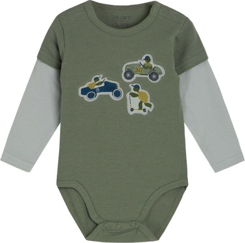 Body L/æ - Bille - Sjøgress - - 68 - Langermet Body