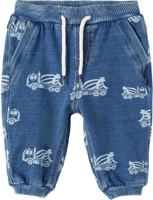 Joggebukse - NbmBen - Medium+ Blue Denim - - 50 - Joggebukse