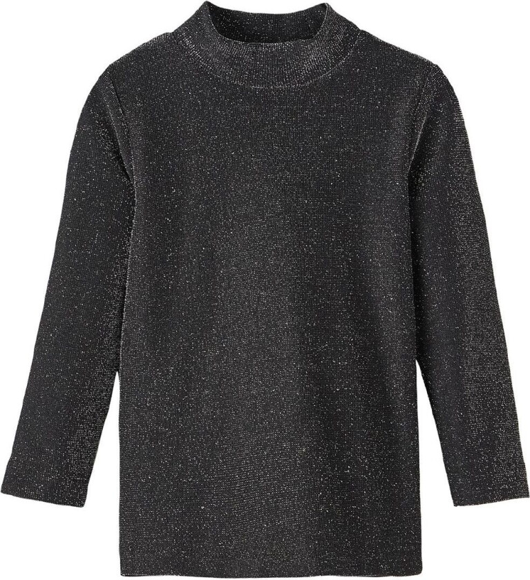 Genser - NmfRota - Svart m. Sølvglitter - - 1 år (80) - Genser