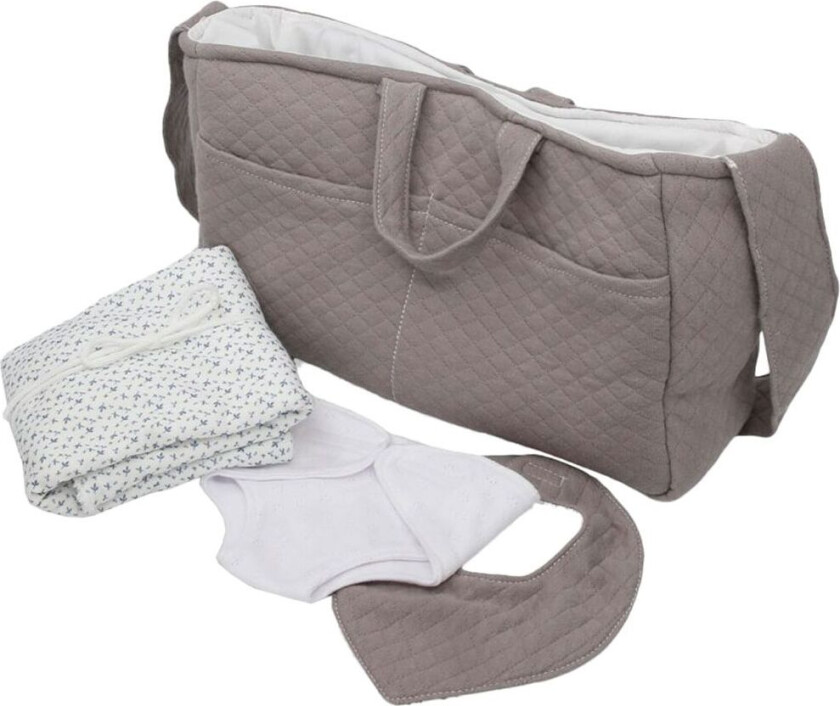 Bilde av Dukketilbehør - Stellebag - Varm Grey And Vintage Trykk - - OneSize - Dukketilbehør