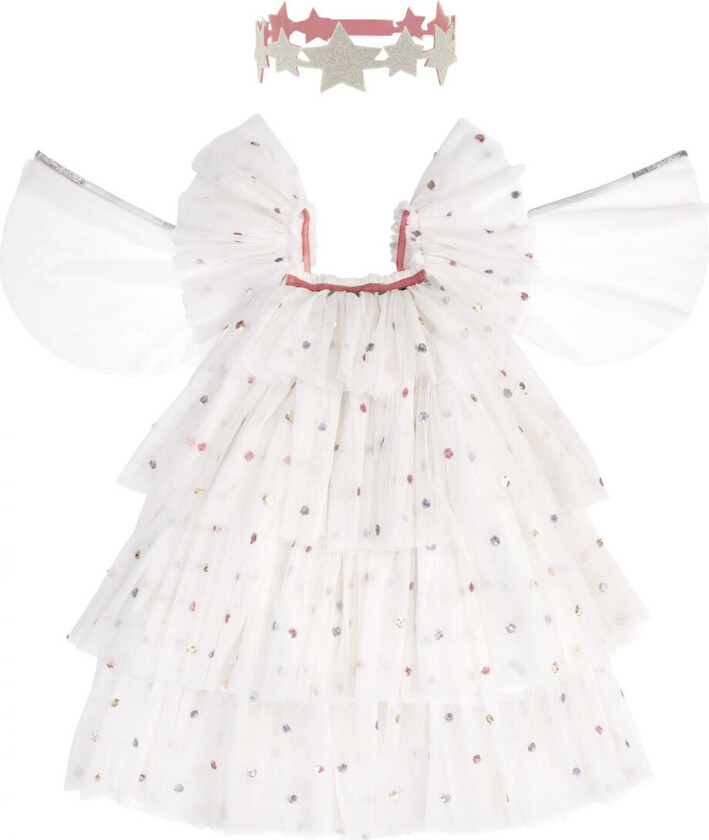 Kostymer - Sequin Tulle Angel - - 3-4 år (98-104) - Kostymer
