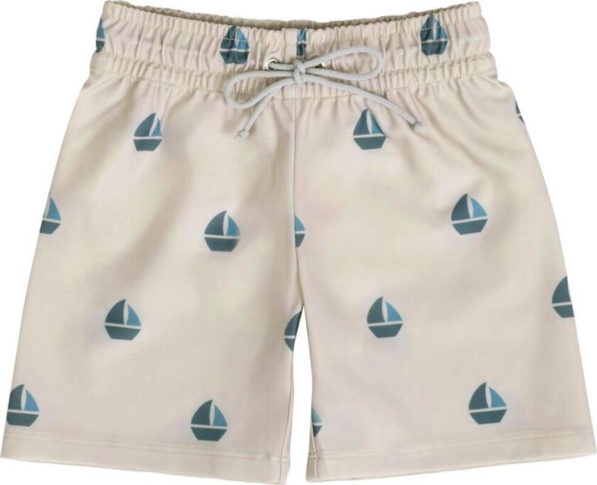 Badeshorts - Alex - UV50+ - Sand Båt - - 5-6 år (110-116) - Badetøy