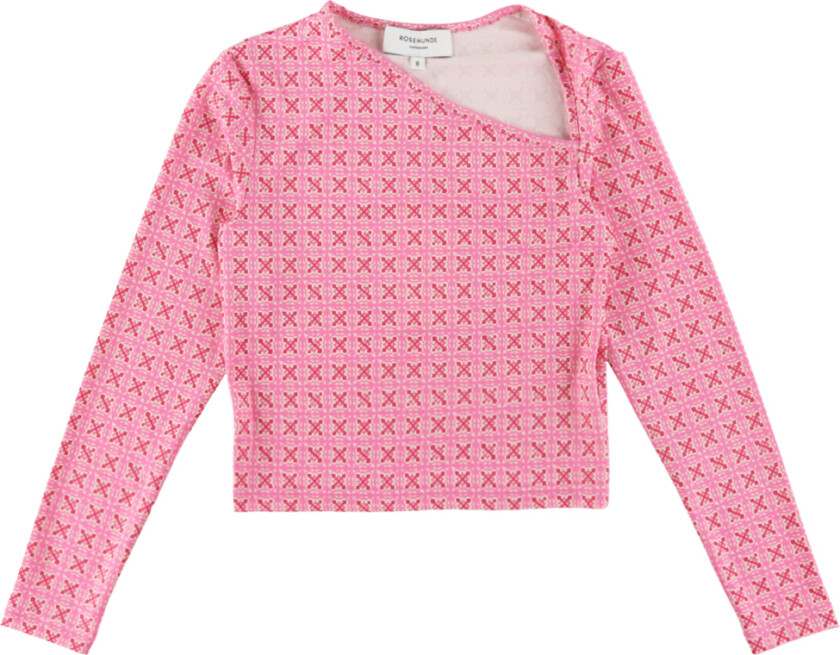 Genser - Beskåret - Rosa Tile Trykk - - 14 år (164) - Genser