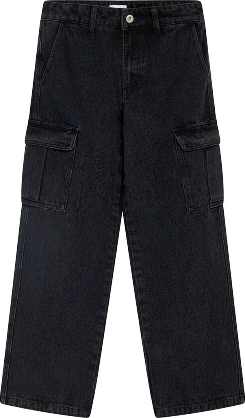 Jeans - Worki Low Waist Cargo - Svart - - 17 år (182) - Jeans