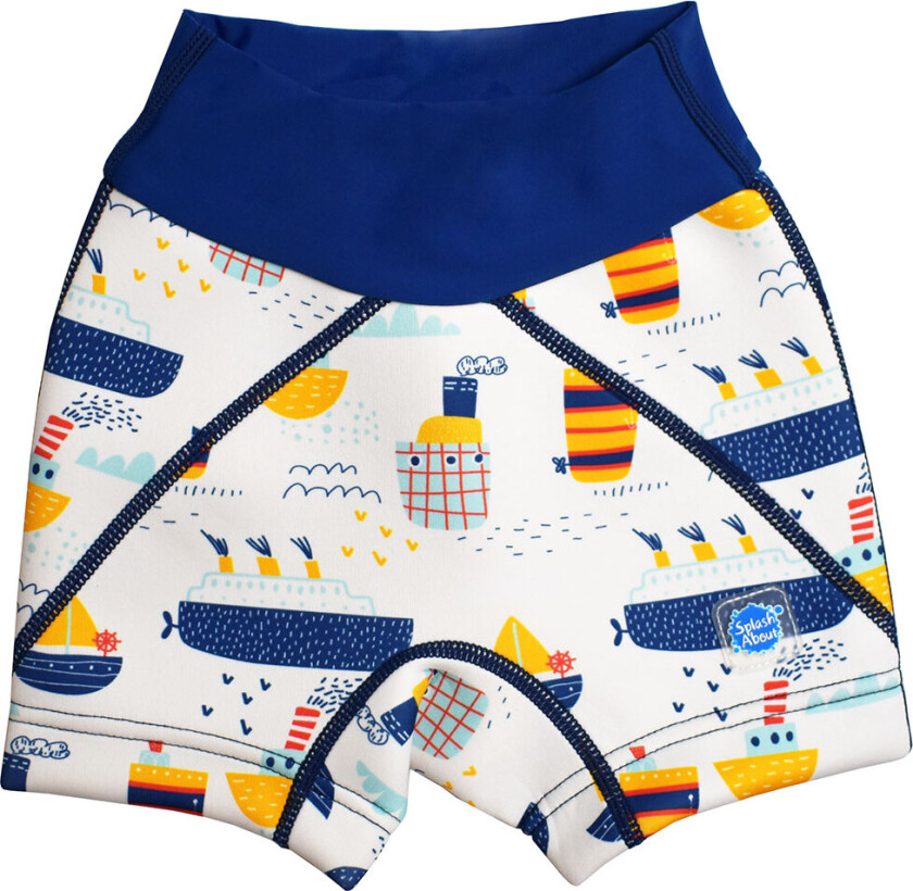 Badeshorts - Jammers - UV50+ - Taubåt - - 2-3 år (92-98) - Badetøy