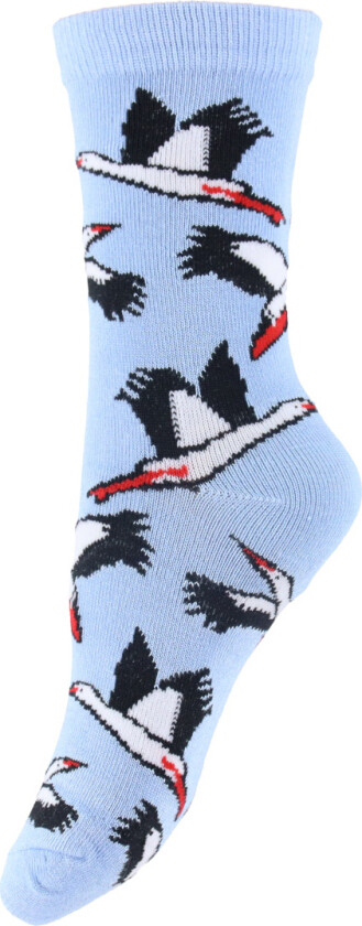 Sokker - DaneDanmark - Lt Blue Storks - - 7-12 år (122-152) - Sokker